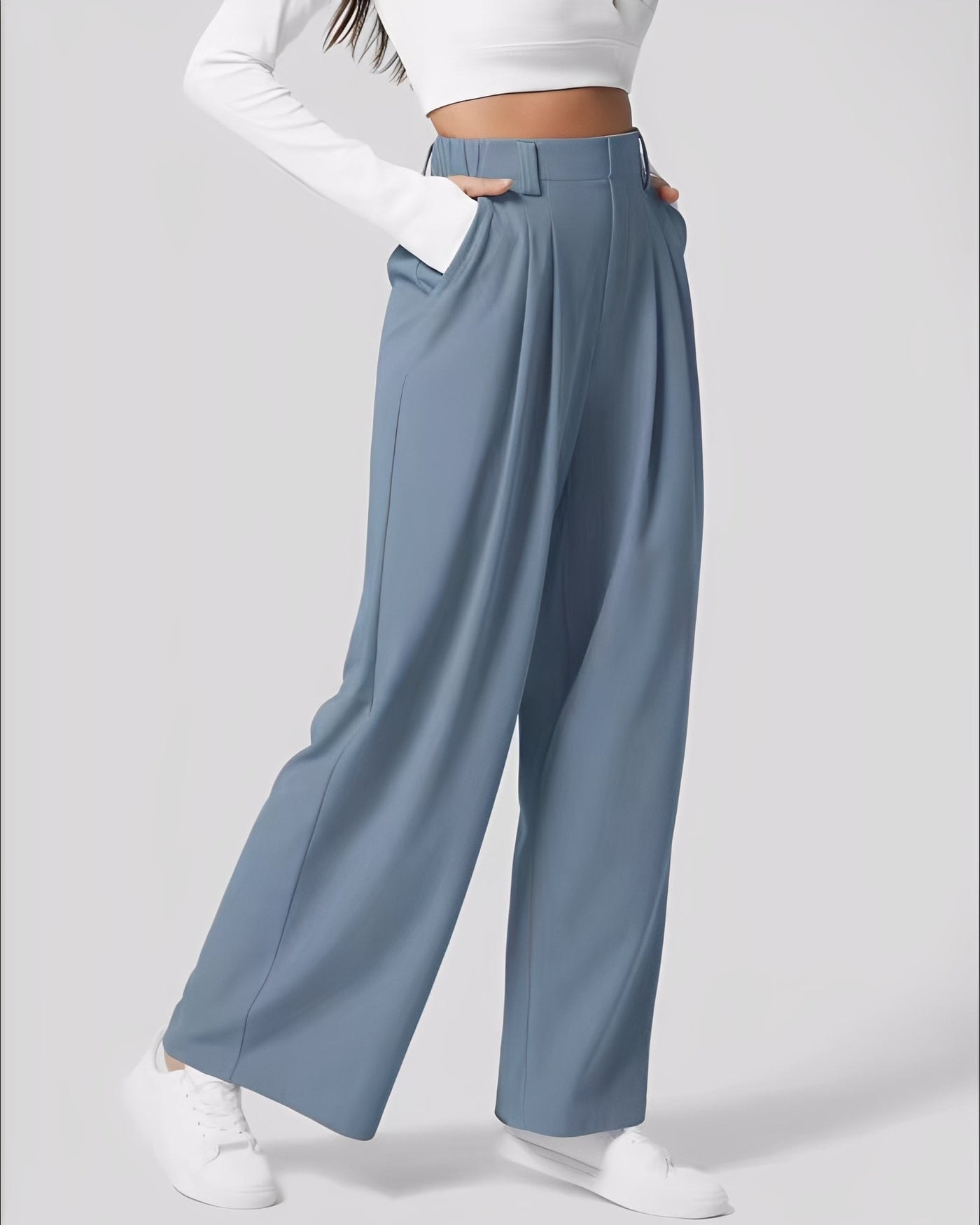 Montana - Pantalón recto elástico para mujer