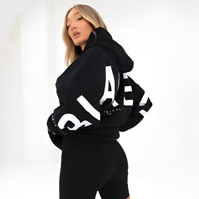 Amanda - Chaqueta con capucha caliente con estampado de moda para mujeres