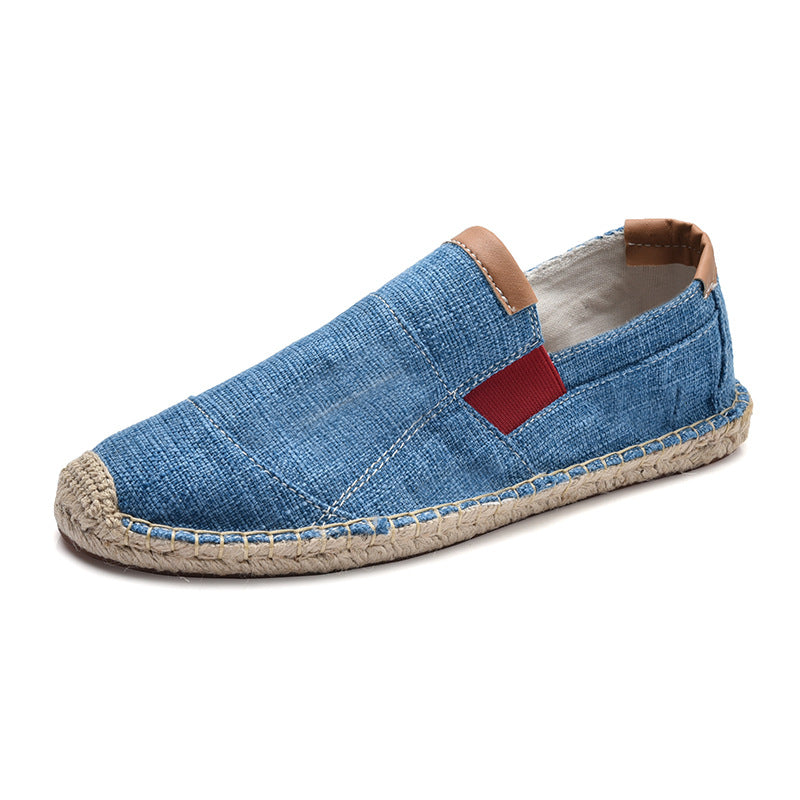 Bozz - Elegantes zapatos artesanales de lona y paja