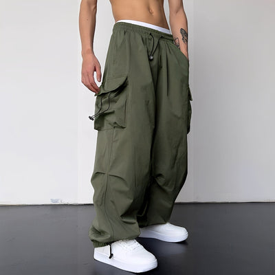 Kaleb - Elegante Pantalones Baggy Cargo para Hombres