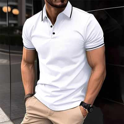 Mervyn - Camiseta polo deportiva de manga corta casual para hombres