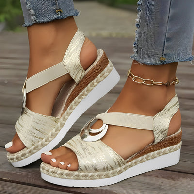 Mellony - Elegantes Sandalias de Cuña para Mujer