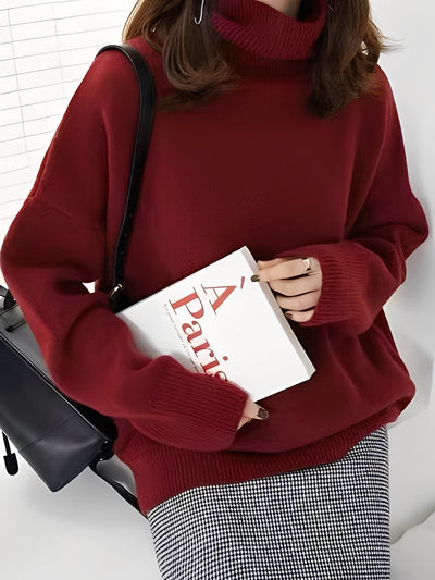 Yvette - Suéter de Cashmere con Cuello Alto para Mujeres