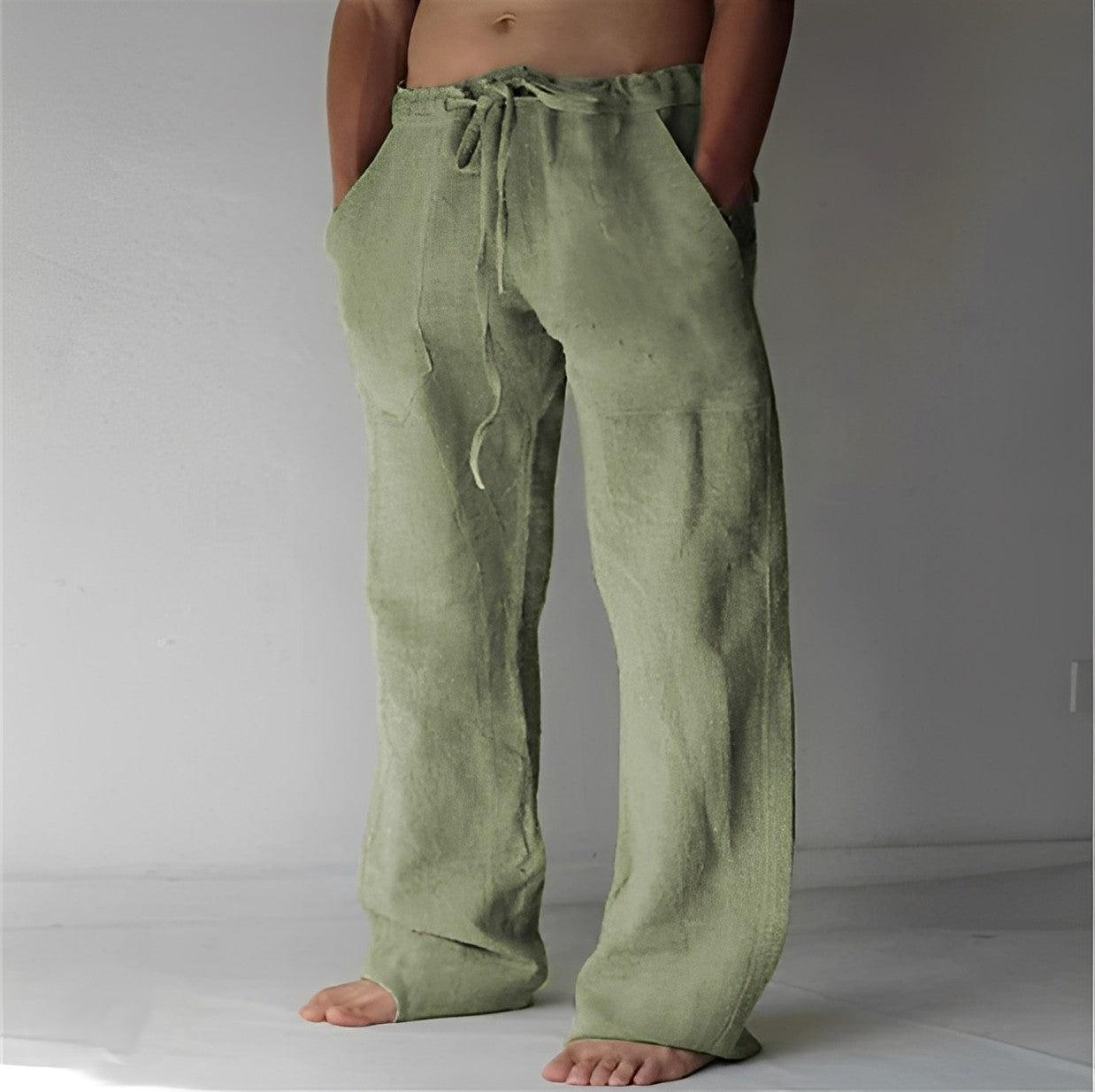 Wilmer - Pantalón Casual de Lino para Hombres