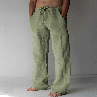 Wilmer - Pantalón Casual de Lino para Hombres