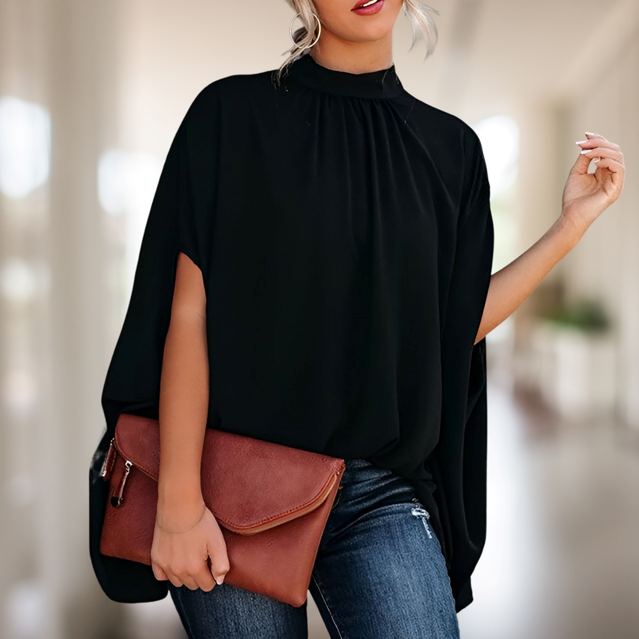 Zara - Blusa mujer con estilo