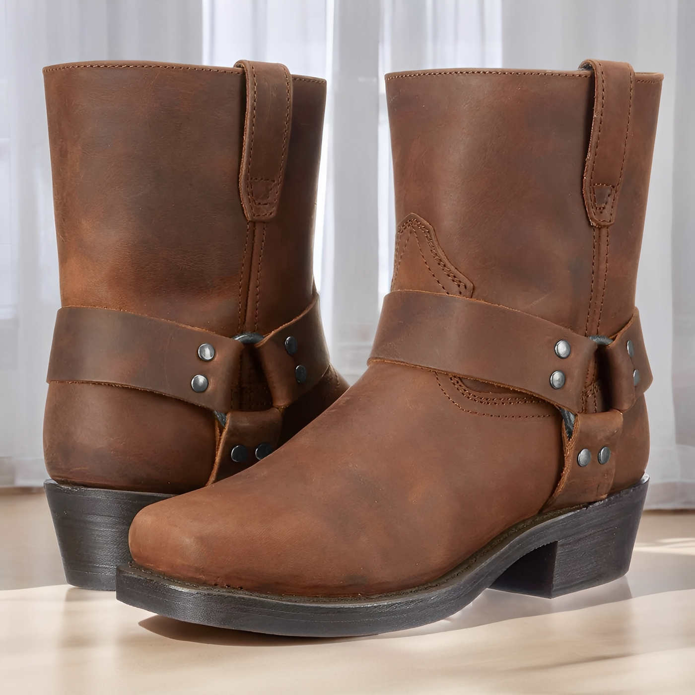 Elsdon - Botas de cuero cortas clásicas para hombres