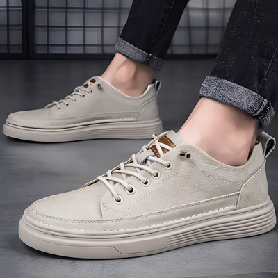 Damion - Clásicos Zapatillas de Cuero para Hombres