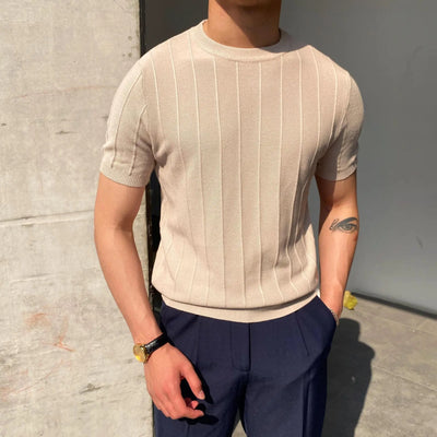 Sokka - Camiseta casual acanalada para hombres