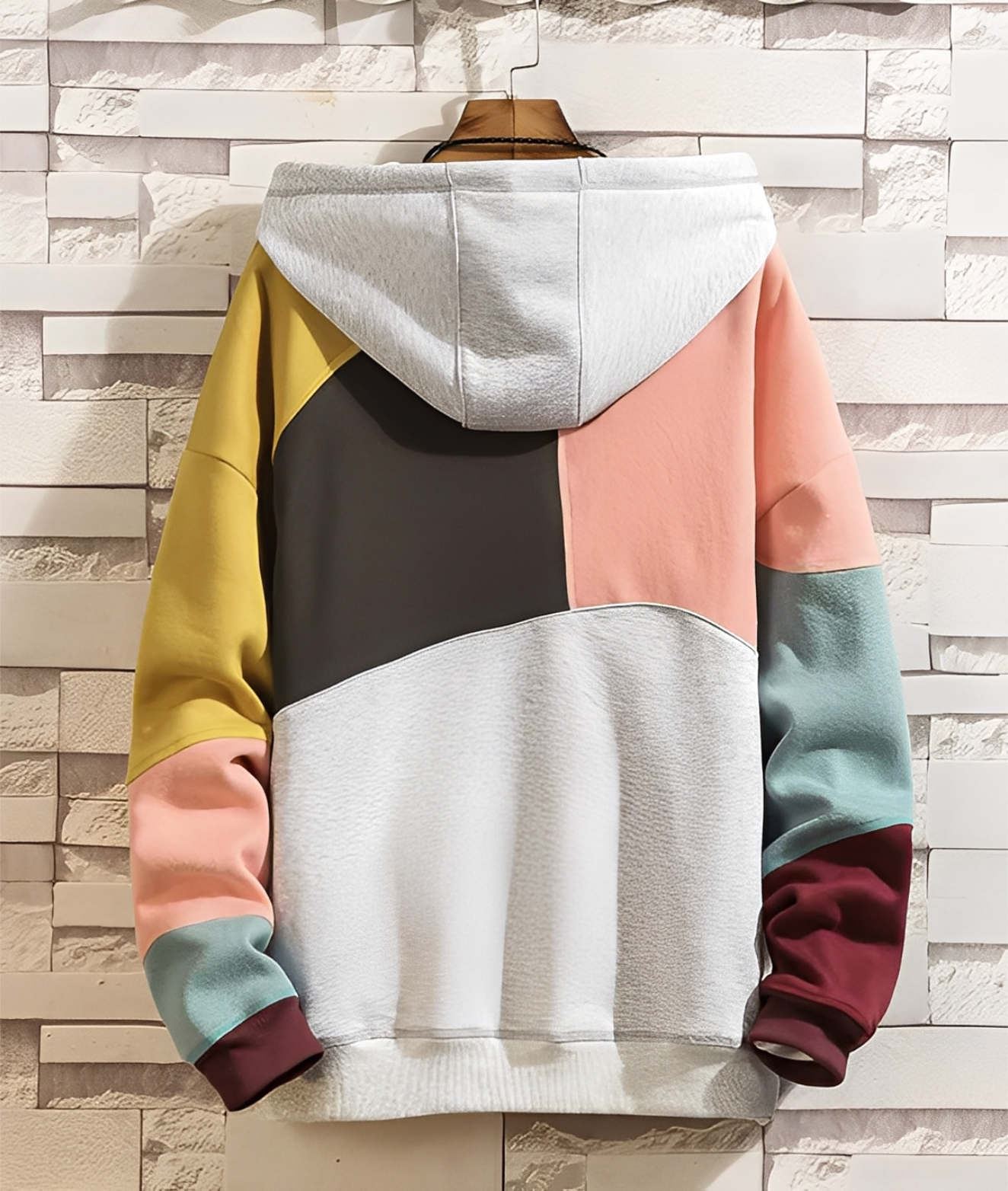 Stephen - Colorido, holgado hoodie para hombres