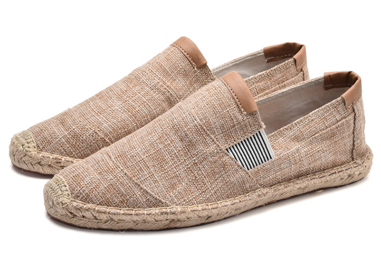 Bozz - Elegantes zapatos artesanales de lona y paja