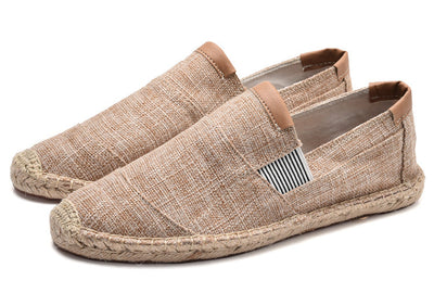 Bozz - Elegantes zapatos artesanales de lona y paja