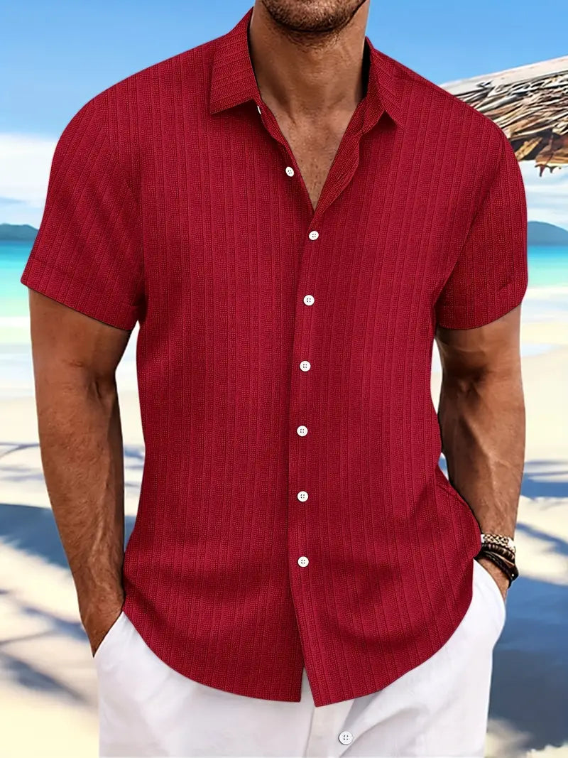 Troy - Camisa Clásica de Botones