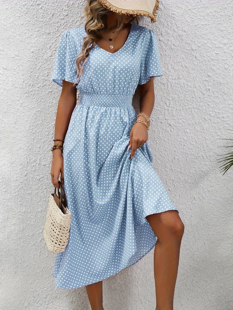 Melanie - Vestido con Estampado Floral Vibrante para Primavera y Verano