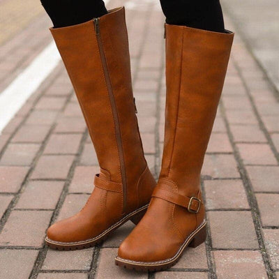 Marly - Botines Casuales con Hebilla Decorativa para Mujeres