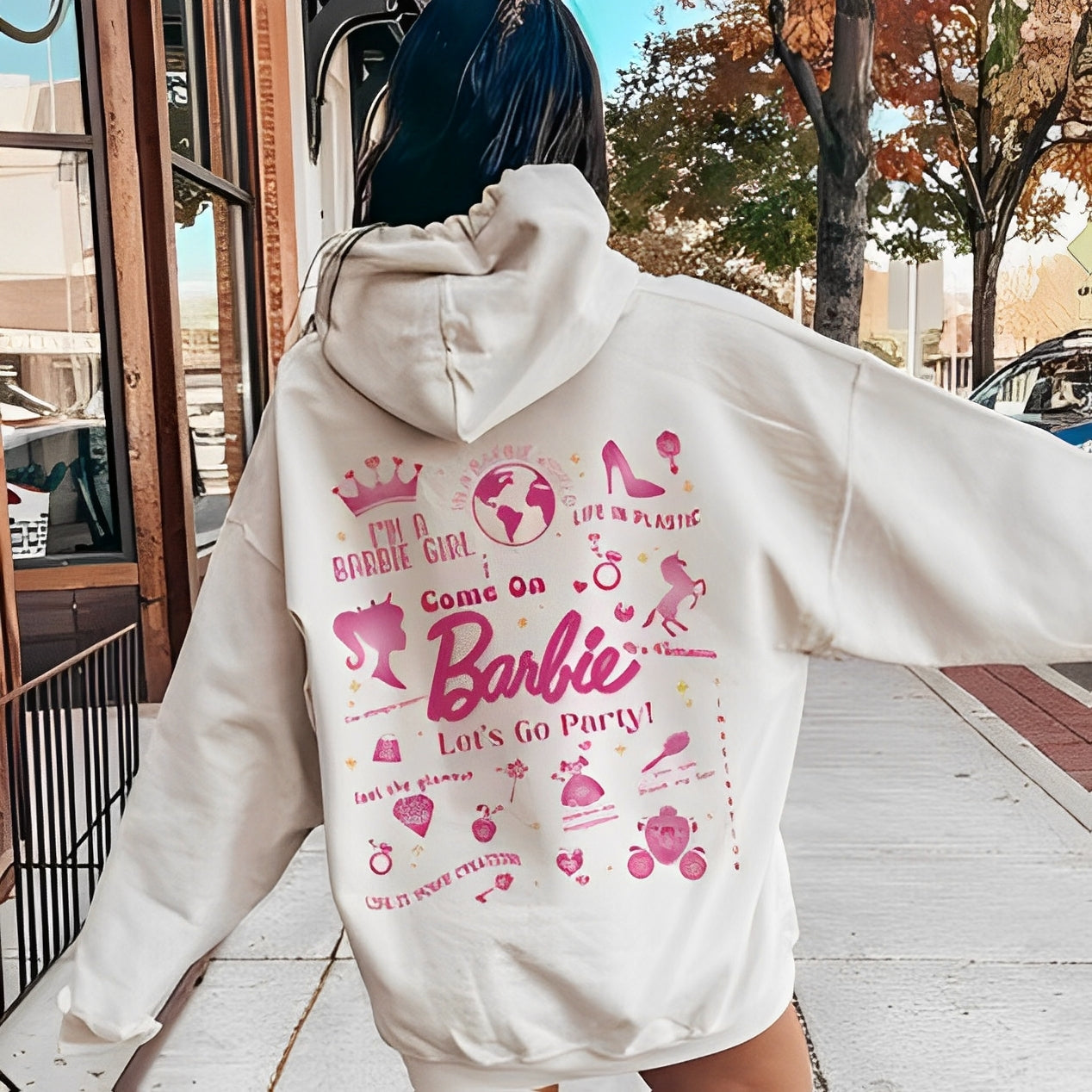 Alanna - Cómodo Hoodie de Declaración de Algodón para Mujeres