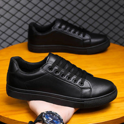 Nicholas - Zapatillas de cuero casuales y sencillas para hombres