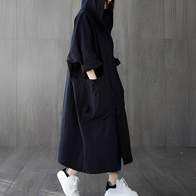 Myranda - Trenchcoat moderno con bolsillos para mujer