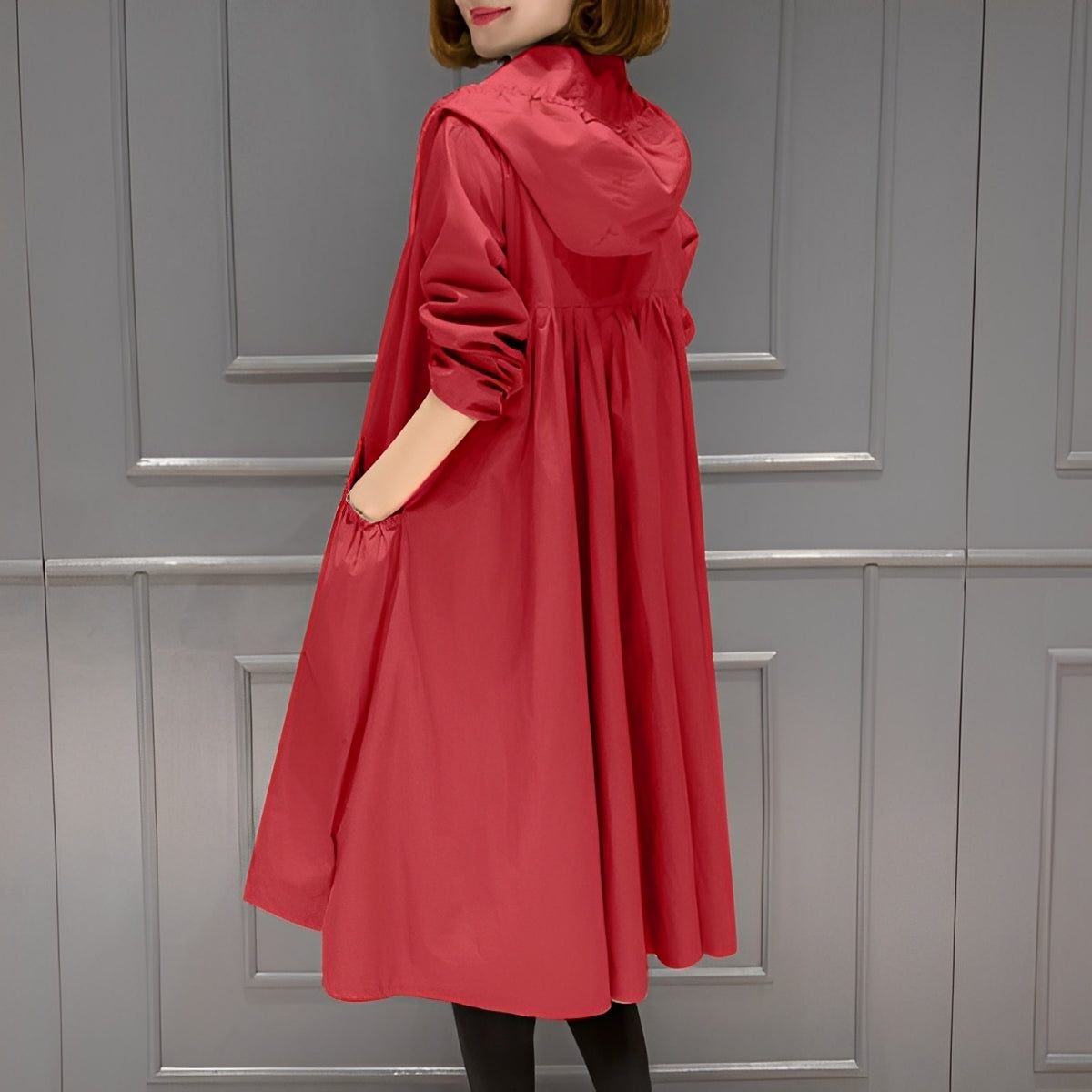 Margarette - Elegante impermeable con capucha para mujeres