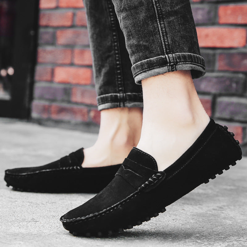 Benson - Moderno Mocasines de Cuero para Hombres