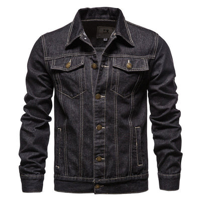 Winton - Clásica chaqueta trucker de denim para hombres