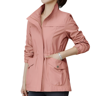 Gwenda - Elegante chaqueta con cintura ajustable para mujeres