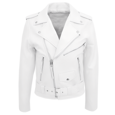 Brandon - Chaqueta de cuero elegante con varios bolsillos para hombres