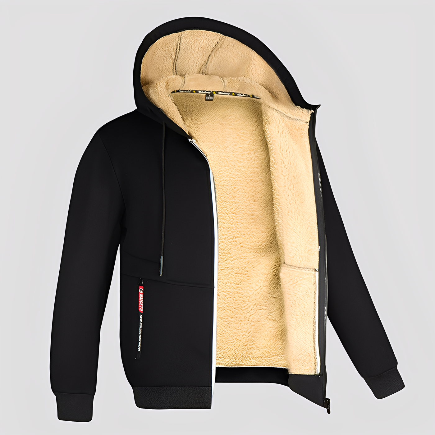 Waldo - Sencillo, con forro de felpa, hoodie para hombres