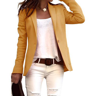 Heather - Blazer casual con solapa para mujeres