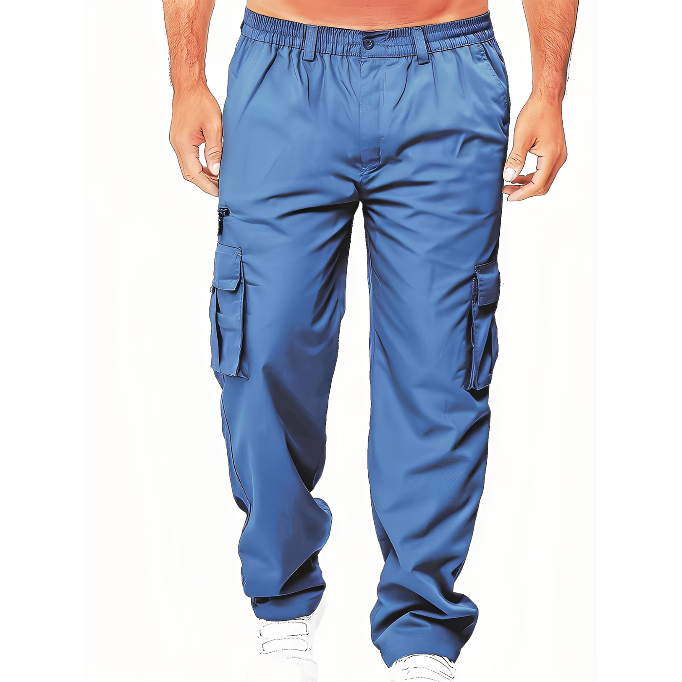 Randolf - Cómodo, relajado pantalón cargo para hombres