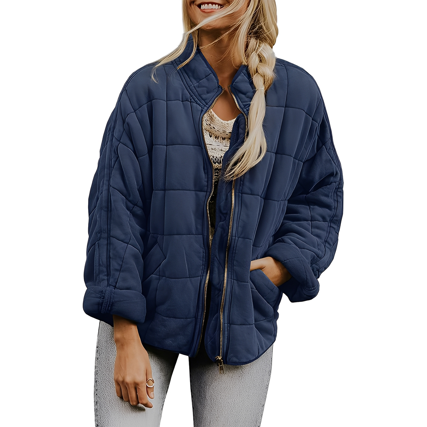 Luana - Chaqueta acolchada informal con bolsillos para mujeres