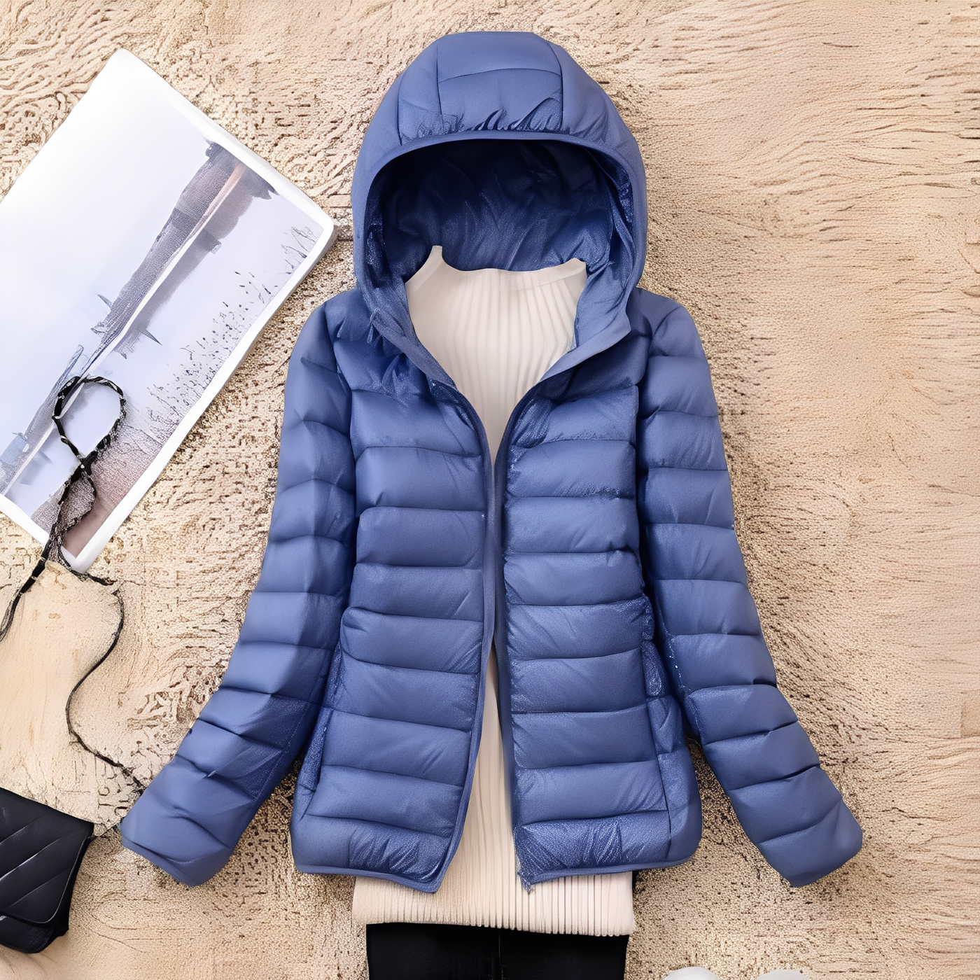 Lyndsay - Casual, estrecha chaqueta de plumas para mujer