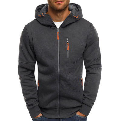Allen - Moderna Chaqueta de Forro Polar con Capucha para Hombres