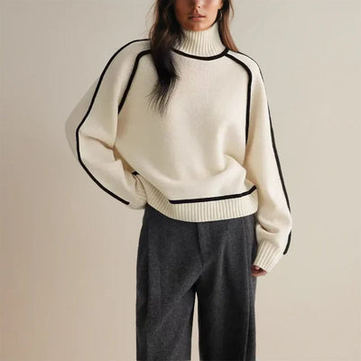 Aurora - Acogedor Jersey de Cuello Alto para Mujer