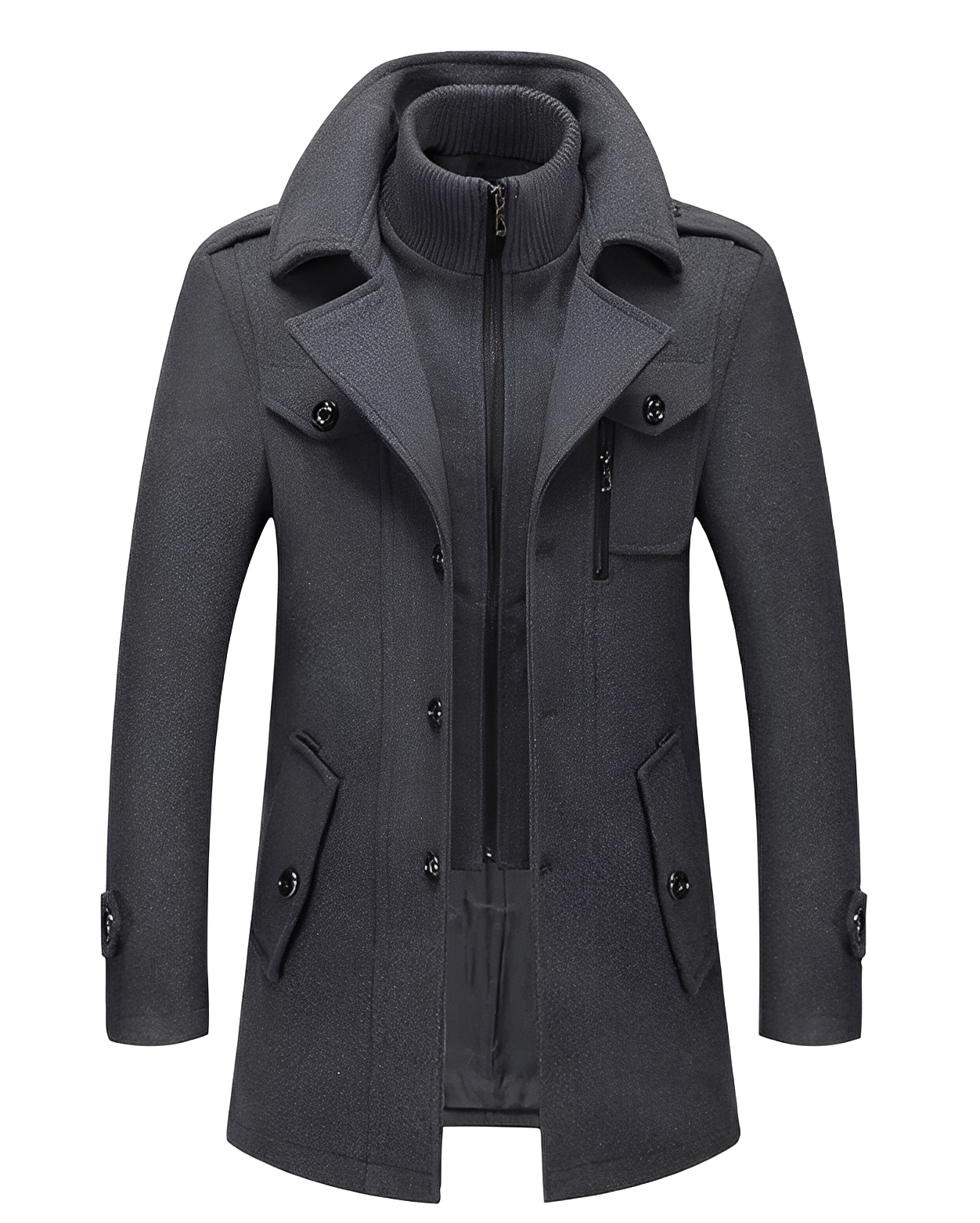 Galen - Chaqueta elegante con cuello doble para hombres