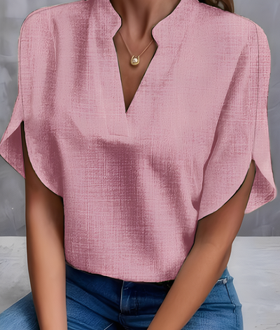 Chantelle - Blusa sencilla con cuello en V para mujeres