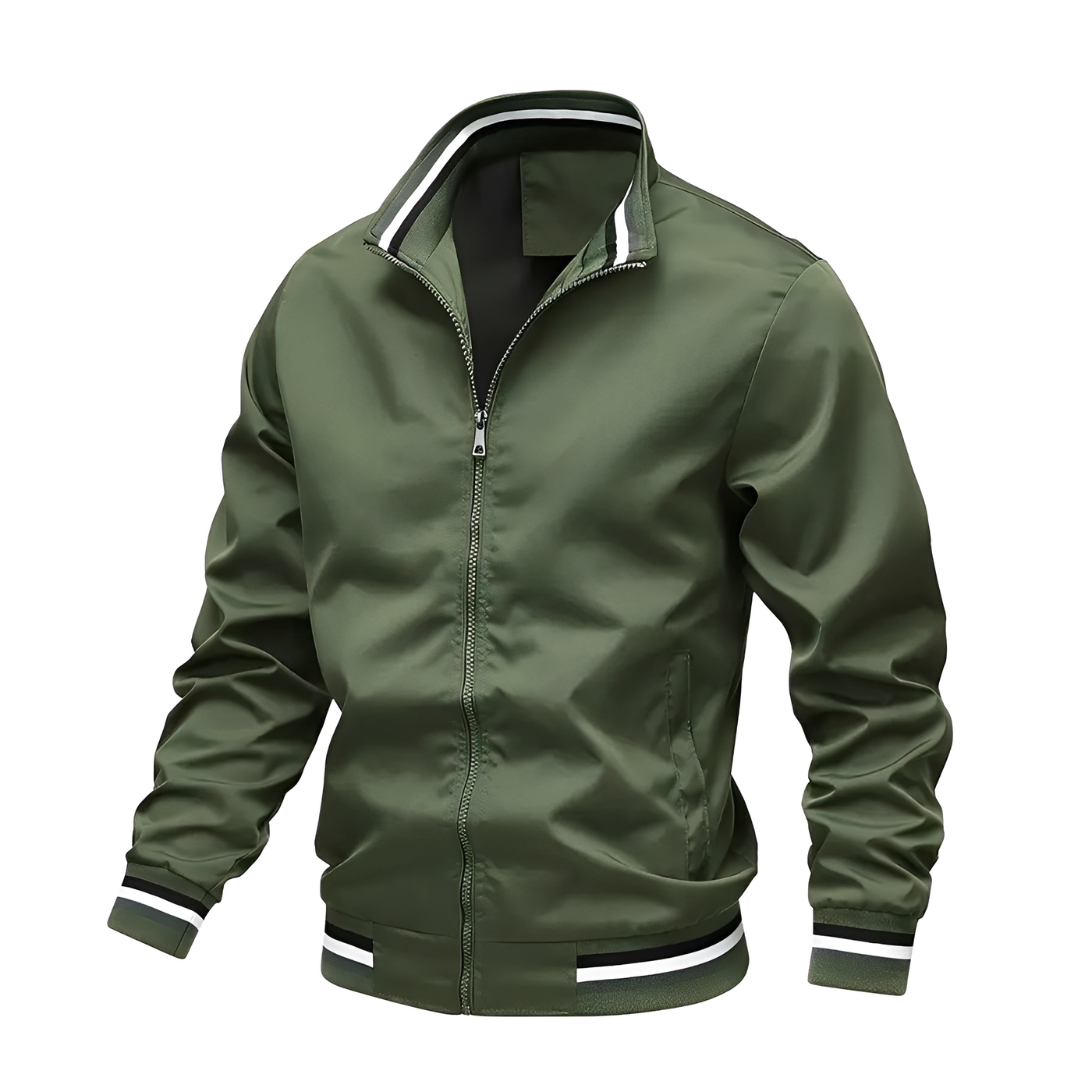 Jeremy - Chaqueta bomber casual con rayas para hombres