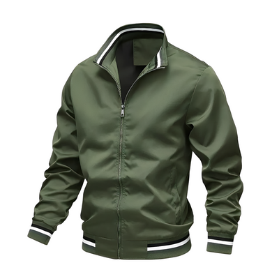 Jeremy - Chaqueta bomber casual con rayas para hombres