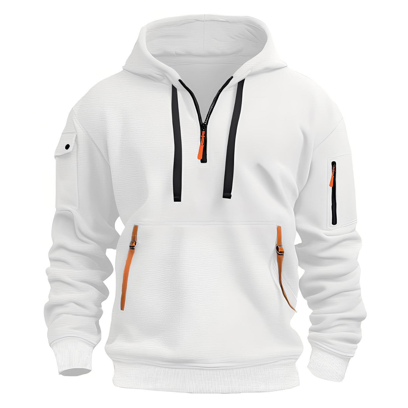 Burton - Suelto Hoodie con media cremallera para hombres