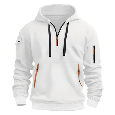 Burton - Suelto Hoodie con media cremallera para hombres