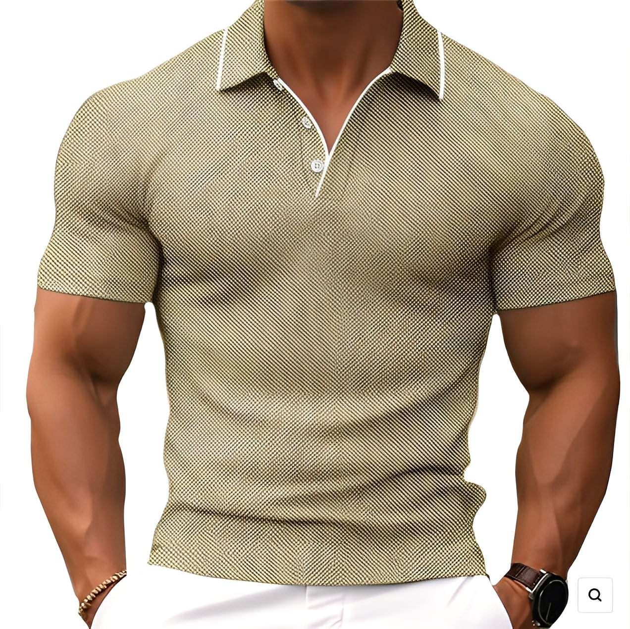 Florence - Camiseta Polo Casual con Botones para Hombres