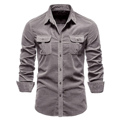 Rowen - Camisa sencilla con bolsillos para hombres