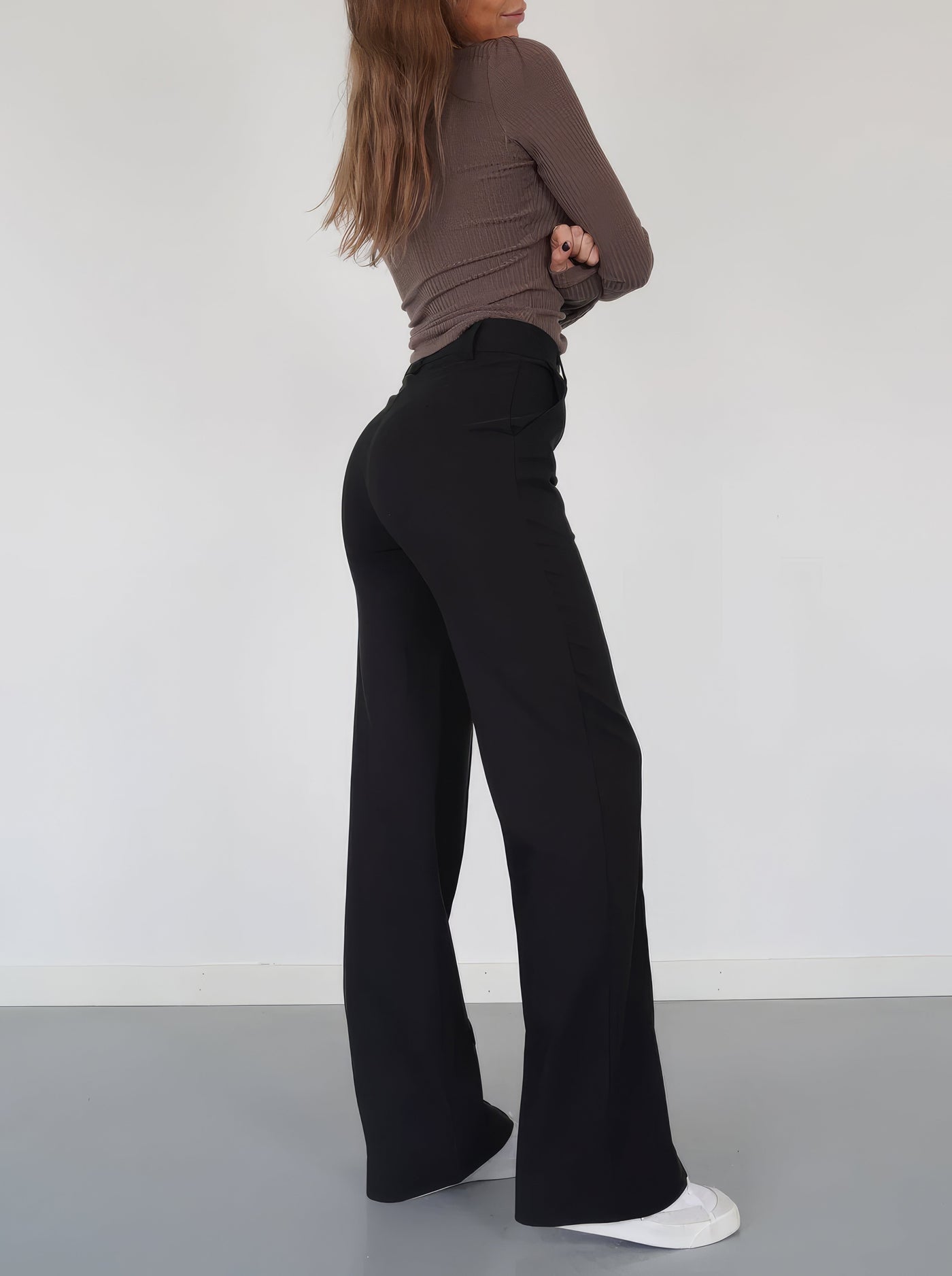 Carina - Pantalones de cintura alta Chic