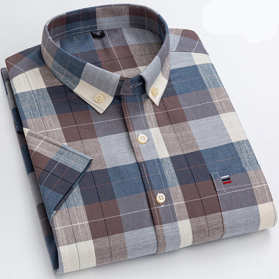 Desmond - Camisa suave y casual con bolsillo en el pecho para hombres