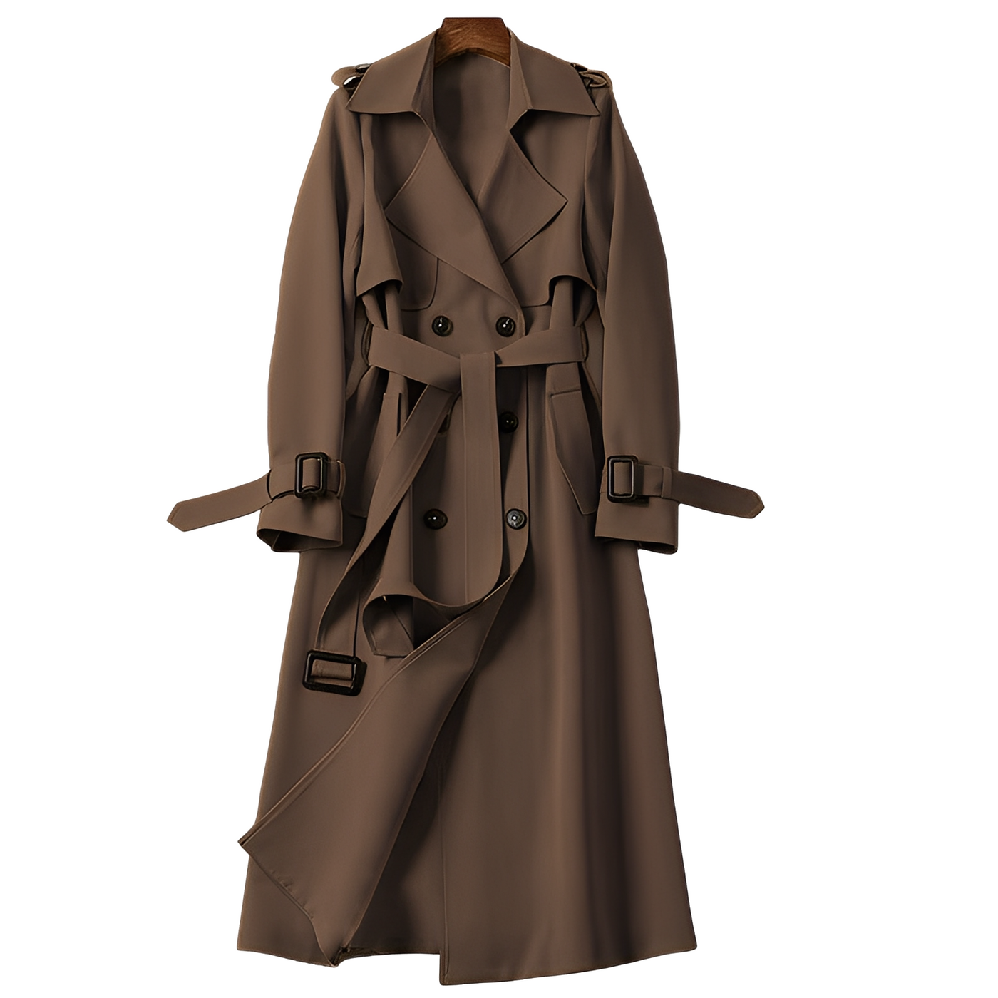 Patricia - Elegante gabardina con botones para mujeres