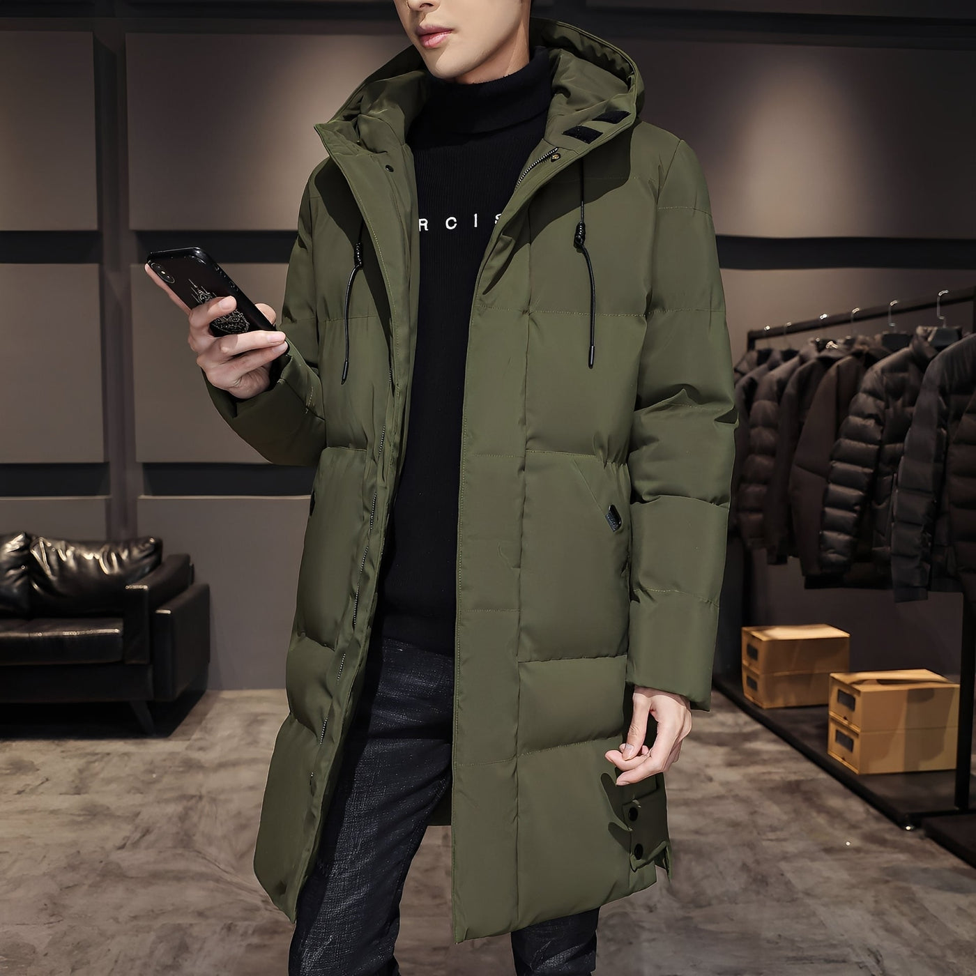 Bryan - Elegante, gruesa parka-chaqueta para hombres