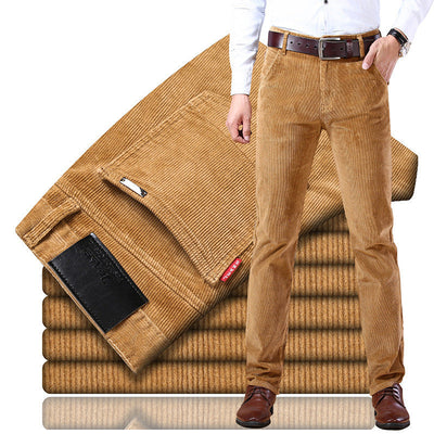 Douglas - Pantalones de pana retro elásticos para hombres