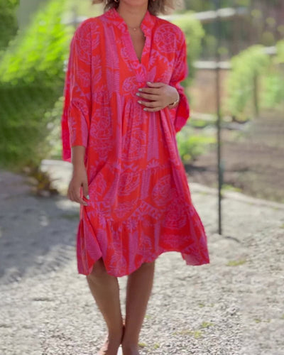 Mia – Vestido con estampado geométrico boho