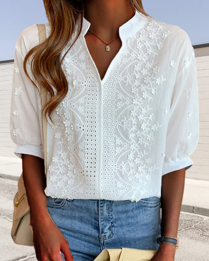 Dina - Blusa Elegancia Bordada