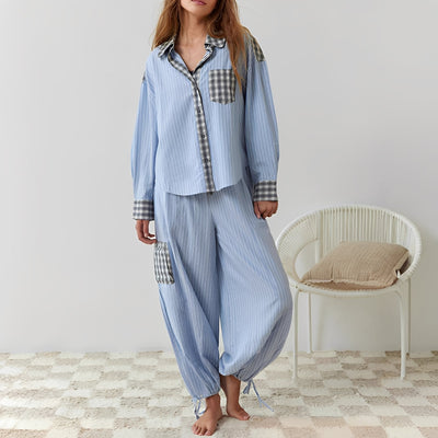 Elenora - Cómodo, casual conjunto de pijama de dos piezas para mujeres